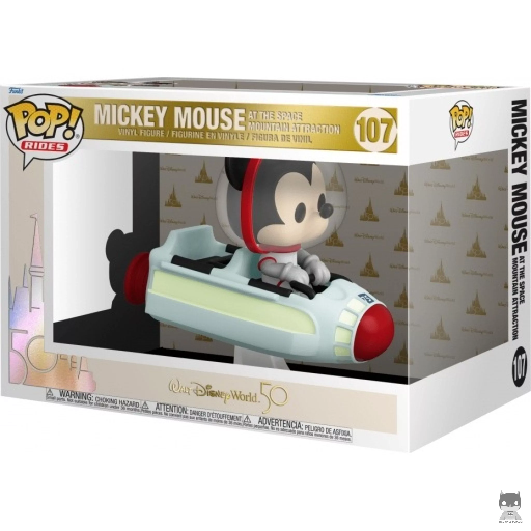Figurine Funko POP Mickey Mouse dans l'Attraction Space Mountain avec boîte