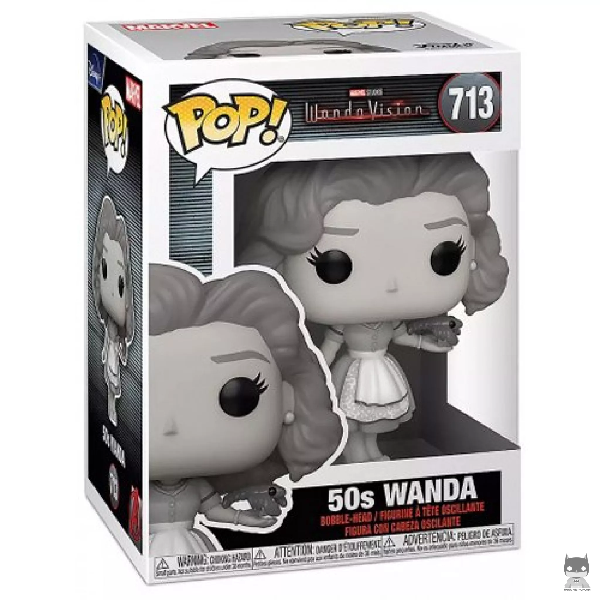 Figurine Funko POP Wanda 50's (Noir & Blanc) avec boîte