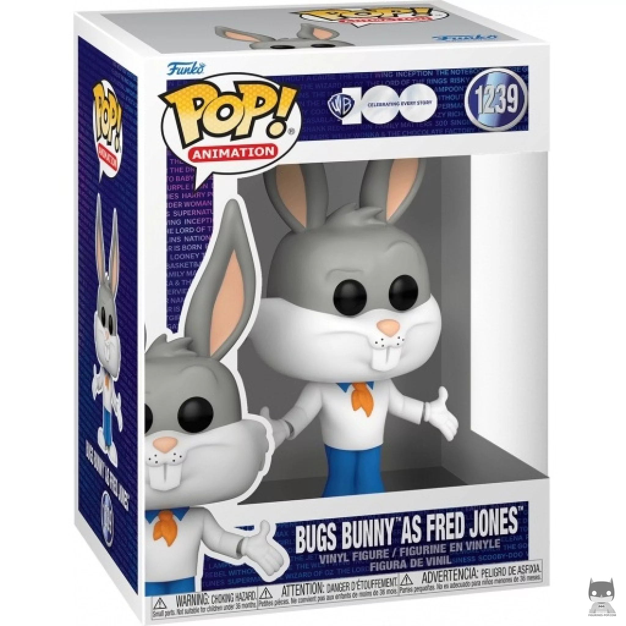 Figurine Funko POP Bugs Bunny en Fred Jones avec boîte