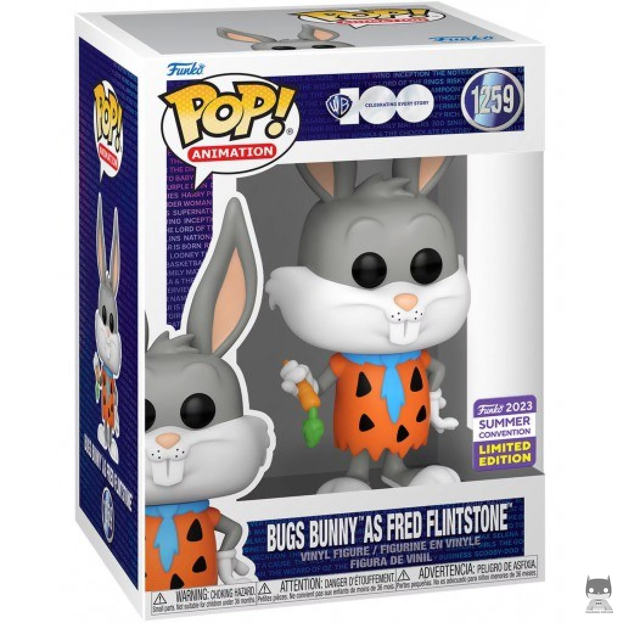 Figurine Funko POP Bugs Bunny en Fred Pierrafeu avec boîte