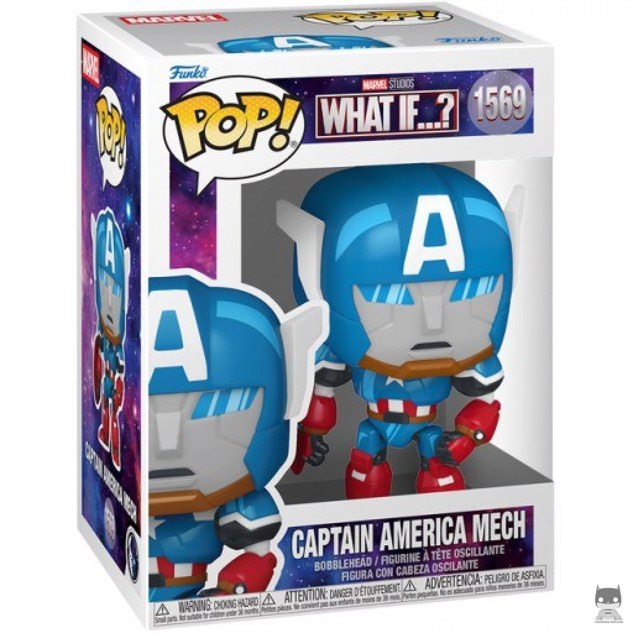 Figurine Funko POP Captain America Robot avec boîte