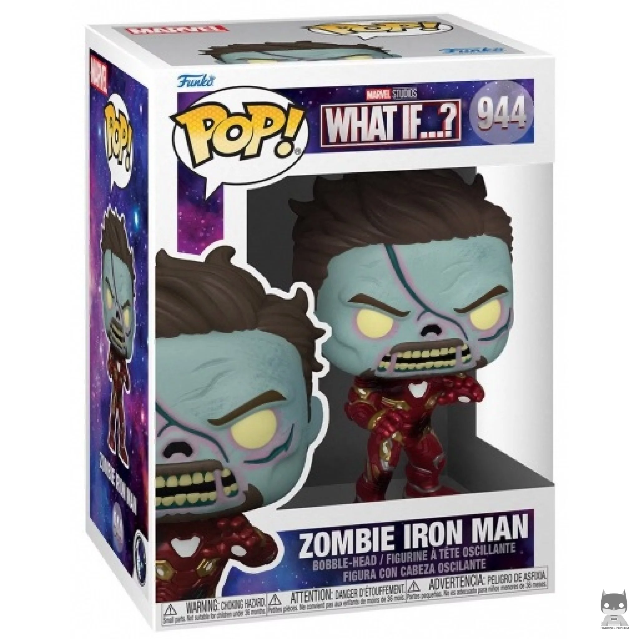 Figurine Funko POP Zombie Iron Man avec boîte
