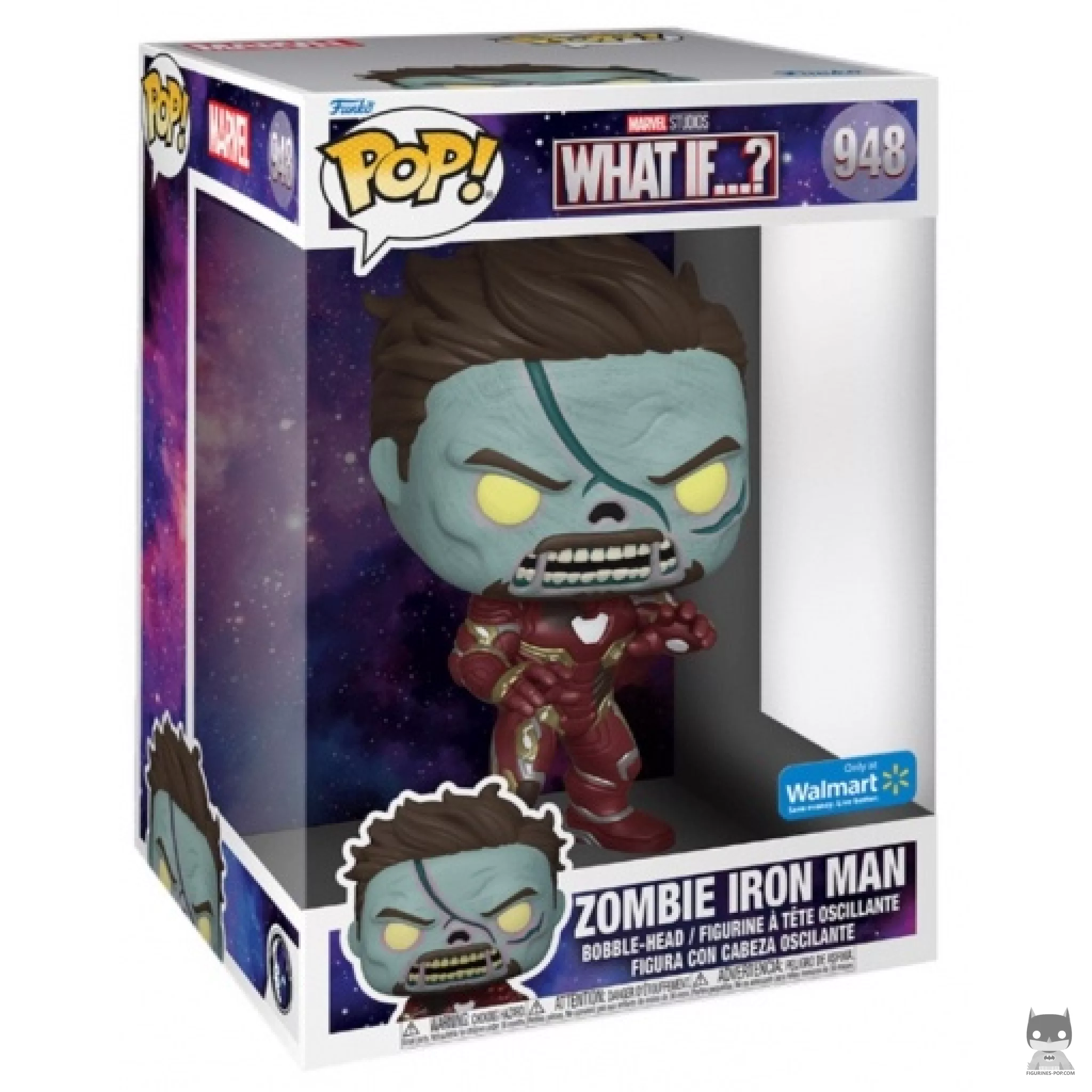 Figurine Funko POP Zombie Iron Man (Supersized) avec boîte