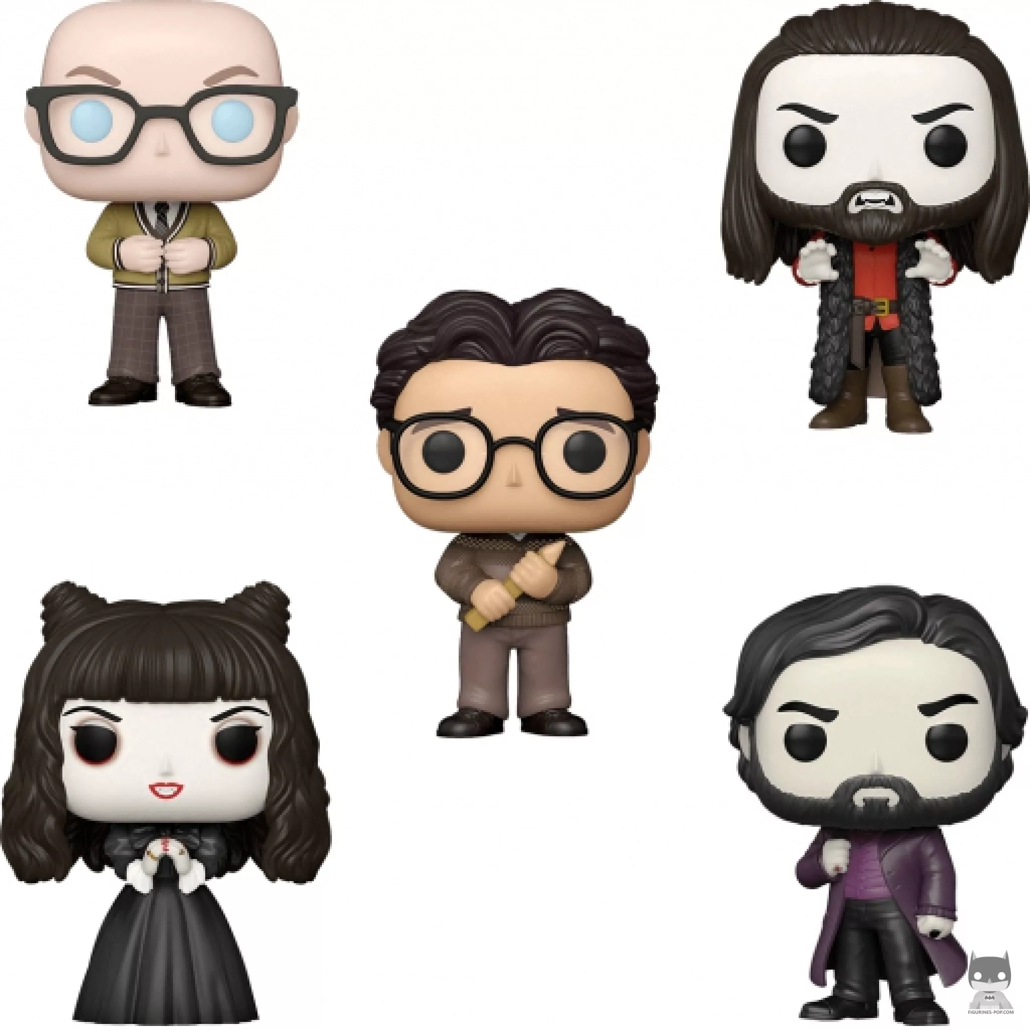 Figurine Funko POP Nandor, Guillermo, Colin, Laszlo & Nadja (Glow in the Dark) (What We Do in the Shadows)