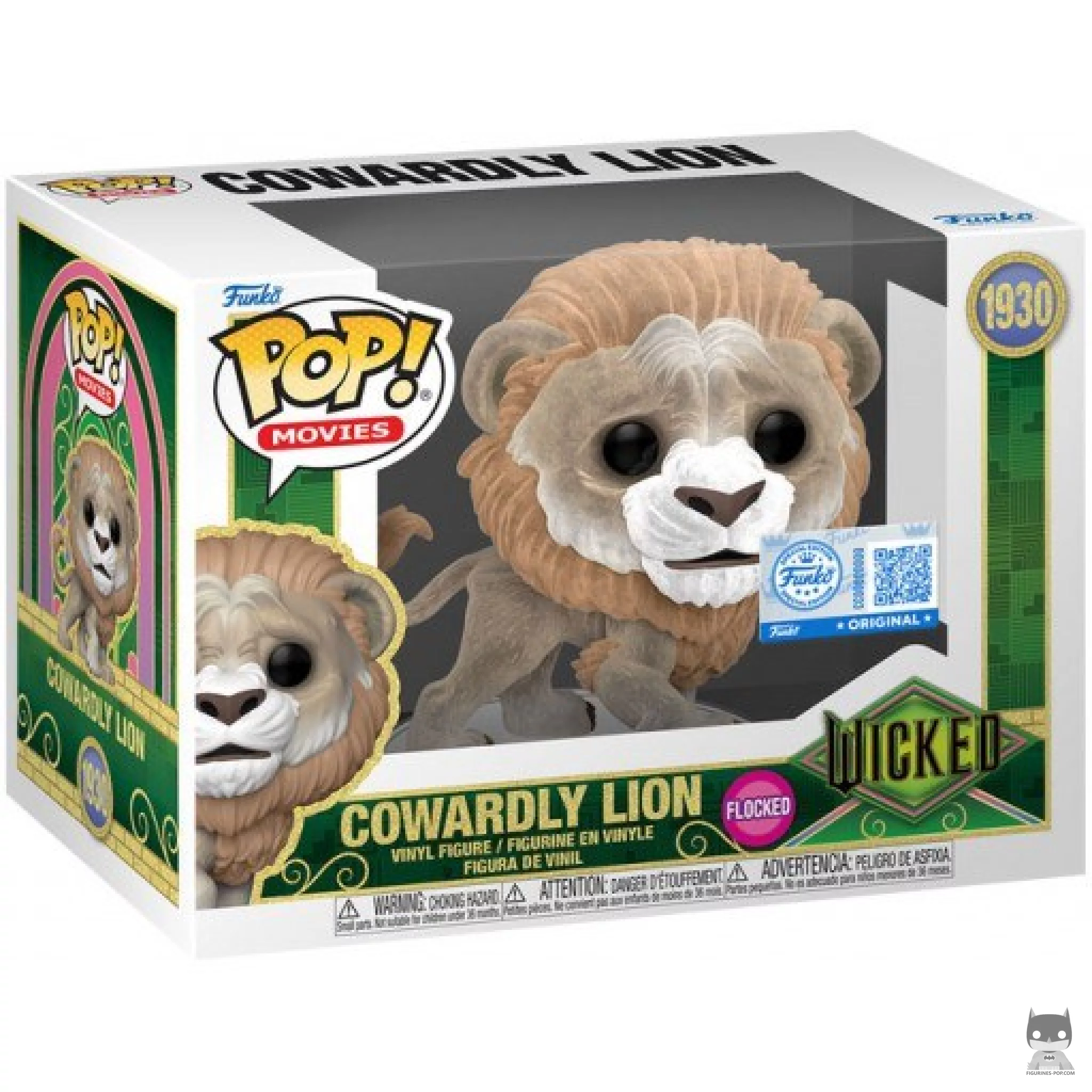 Figurine Funko POP Lion Lâche (Flocked) avec boîte
