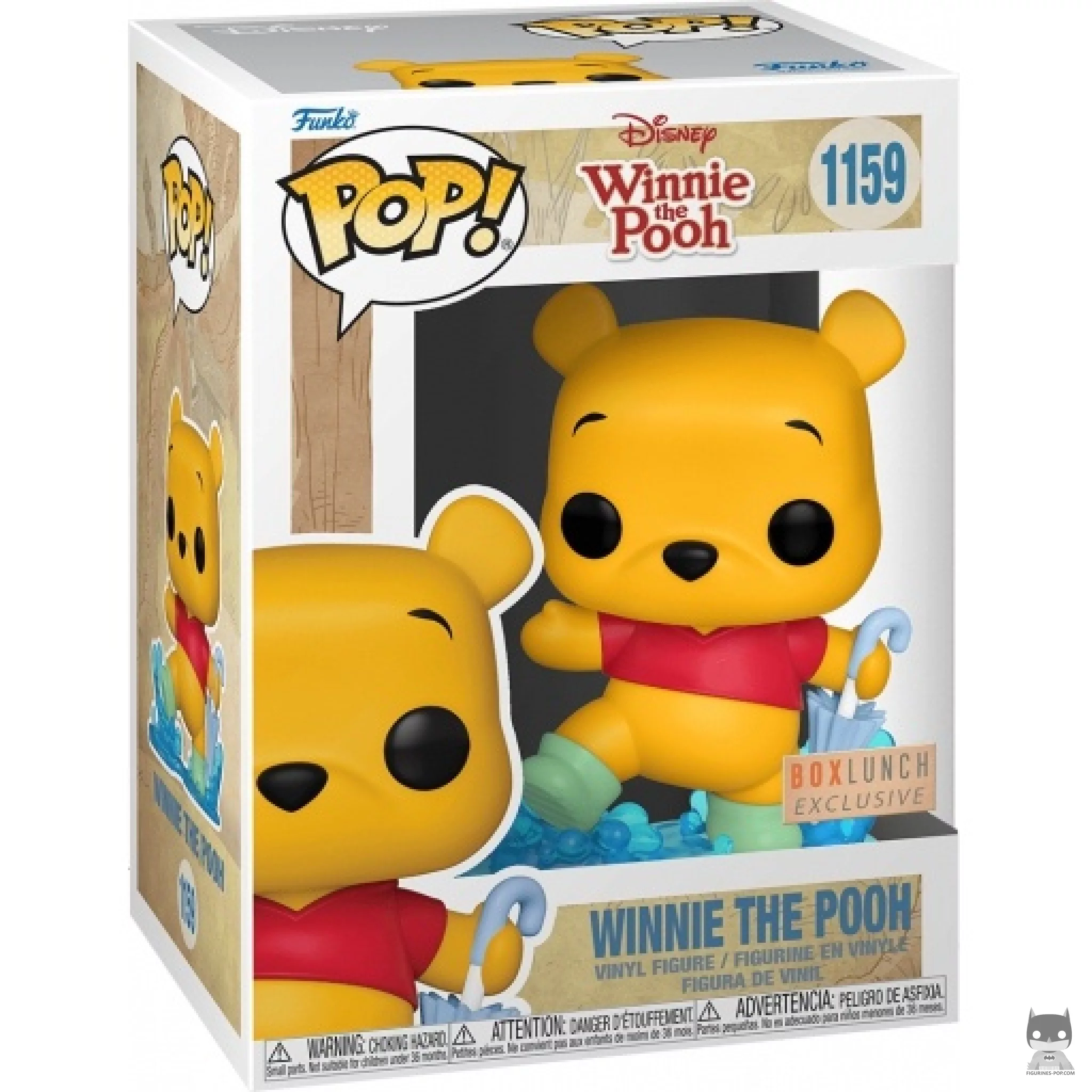 Figurine Funko POP Winnie l'Ourson dans flaque d'eau avec boîte