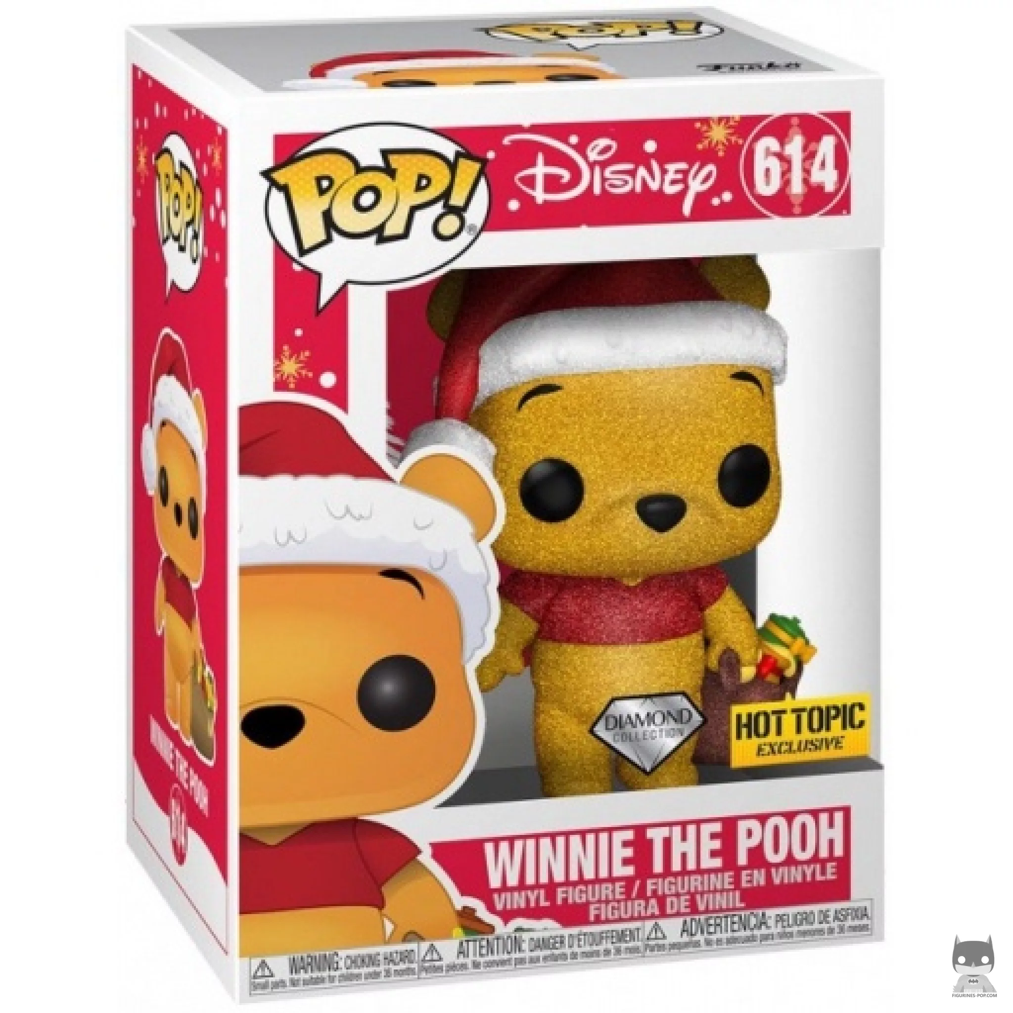 Figurine Funko POP Winnie l'Ourson Noël (Diamond Glitter) avec boîte