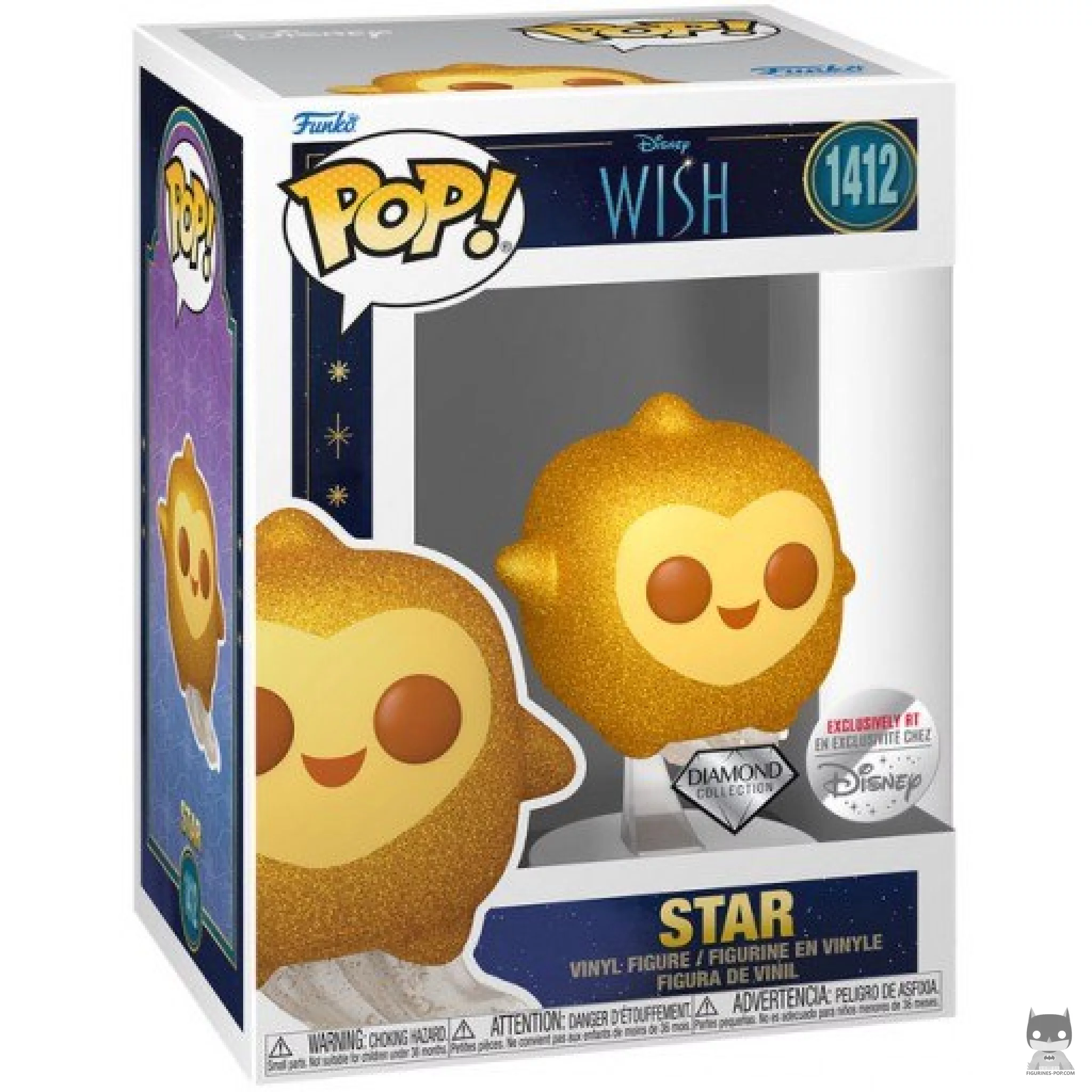 Figurine Funko POP Star (Diamond Glitter) avec boîte