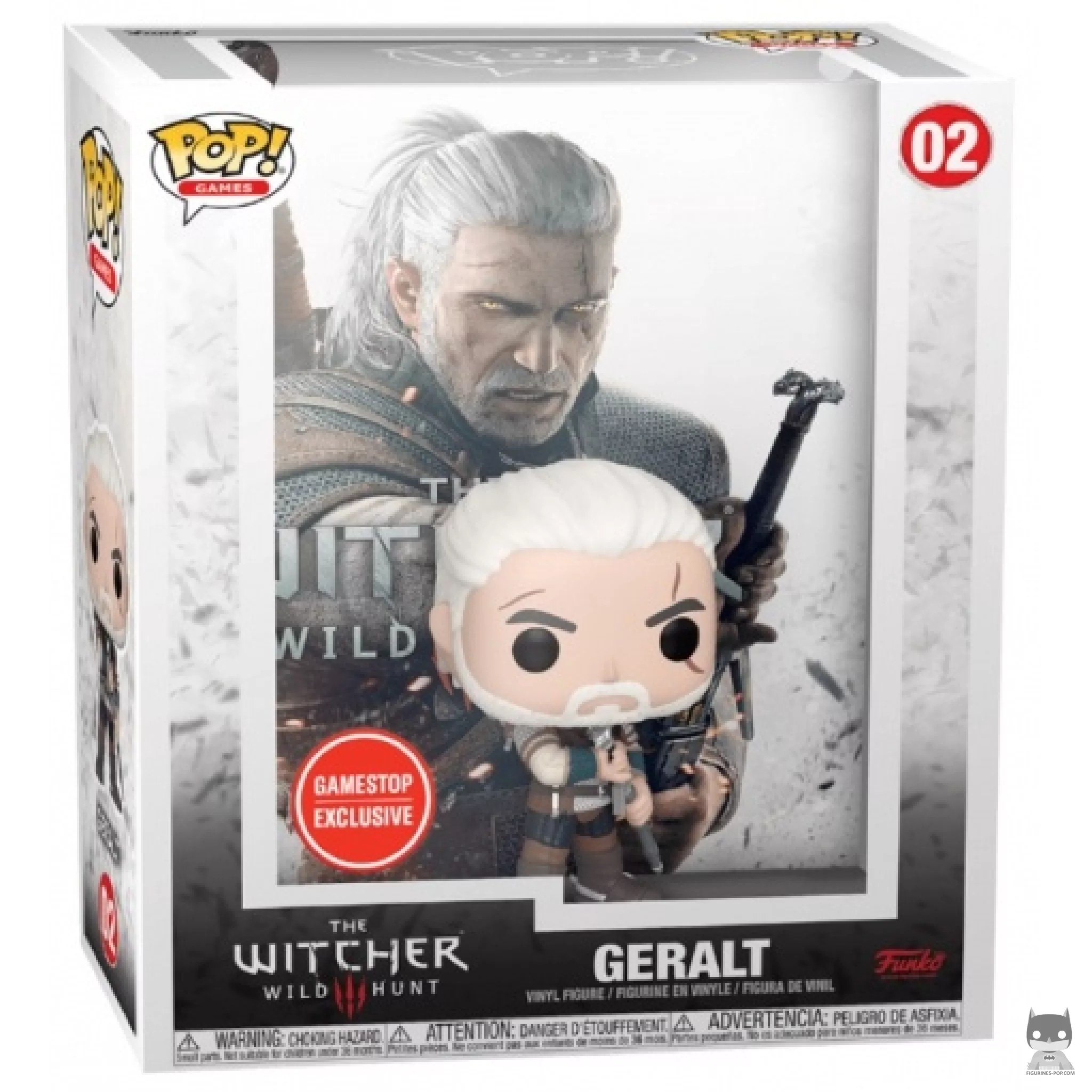 Figurine Funko POP Geralt avec boîte