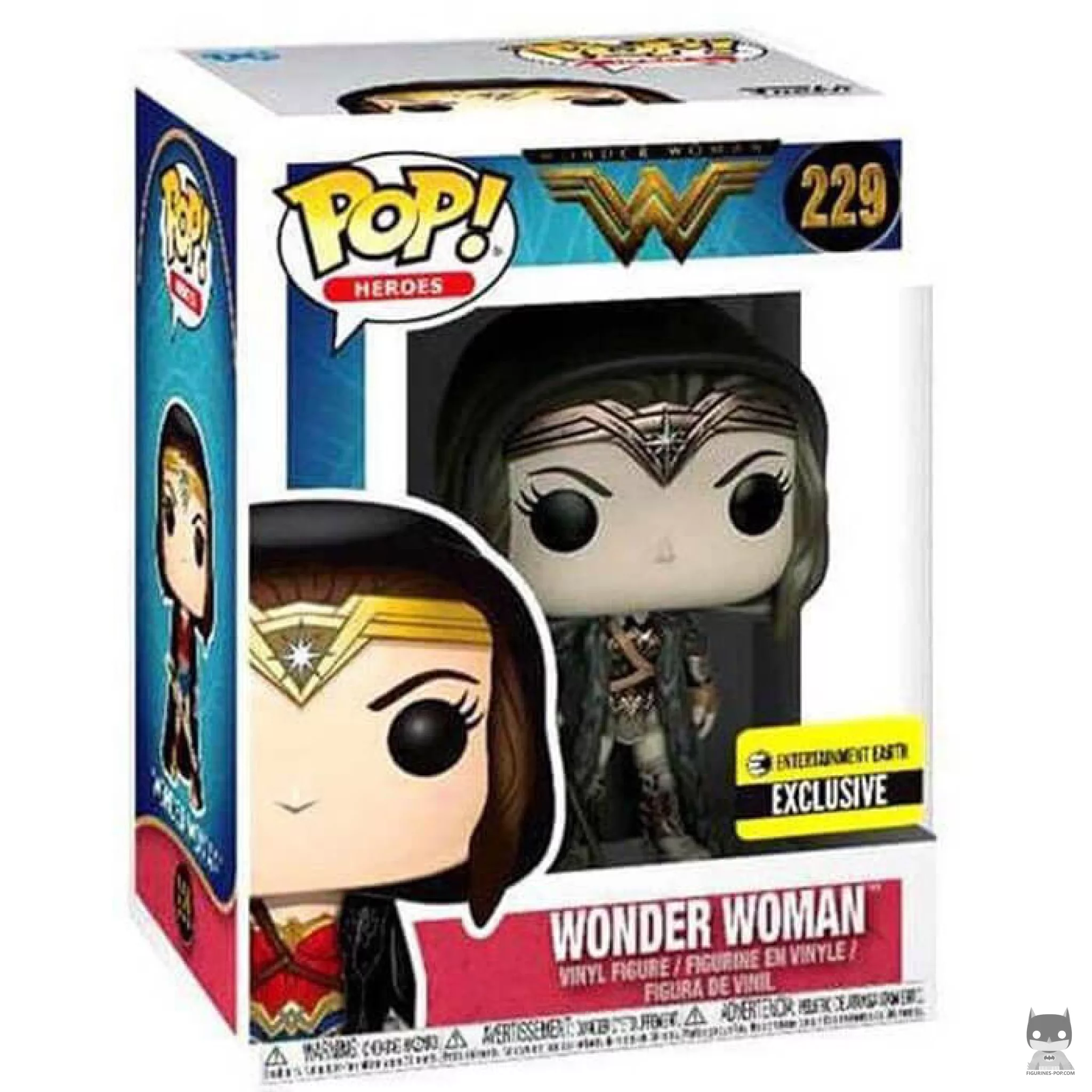Figurine Funko POP Wonder Woman sur la photo (Sepia) avec boîte