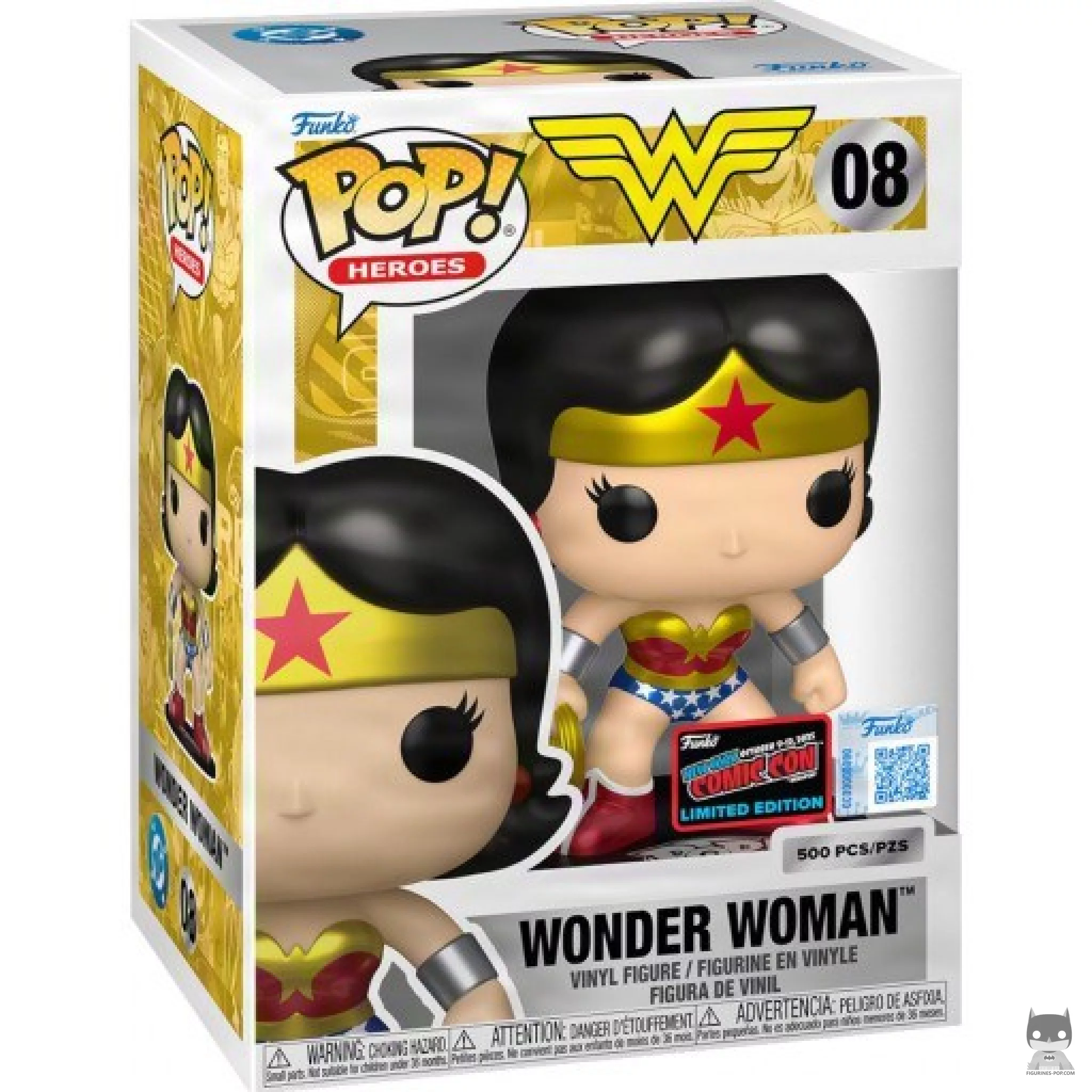 Figurine Funko POP Wonder Woman (Metallic) avec boîte