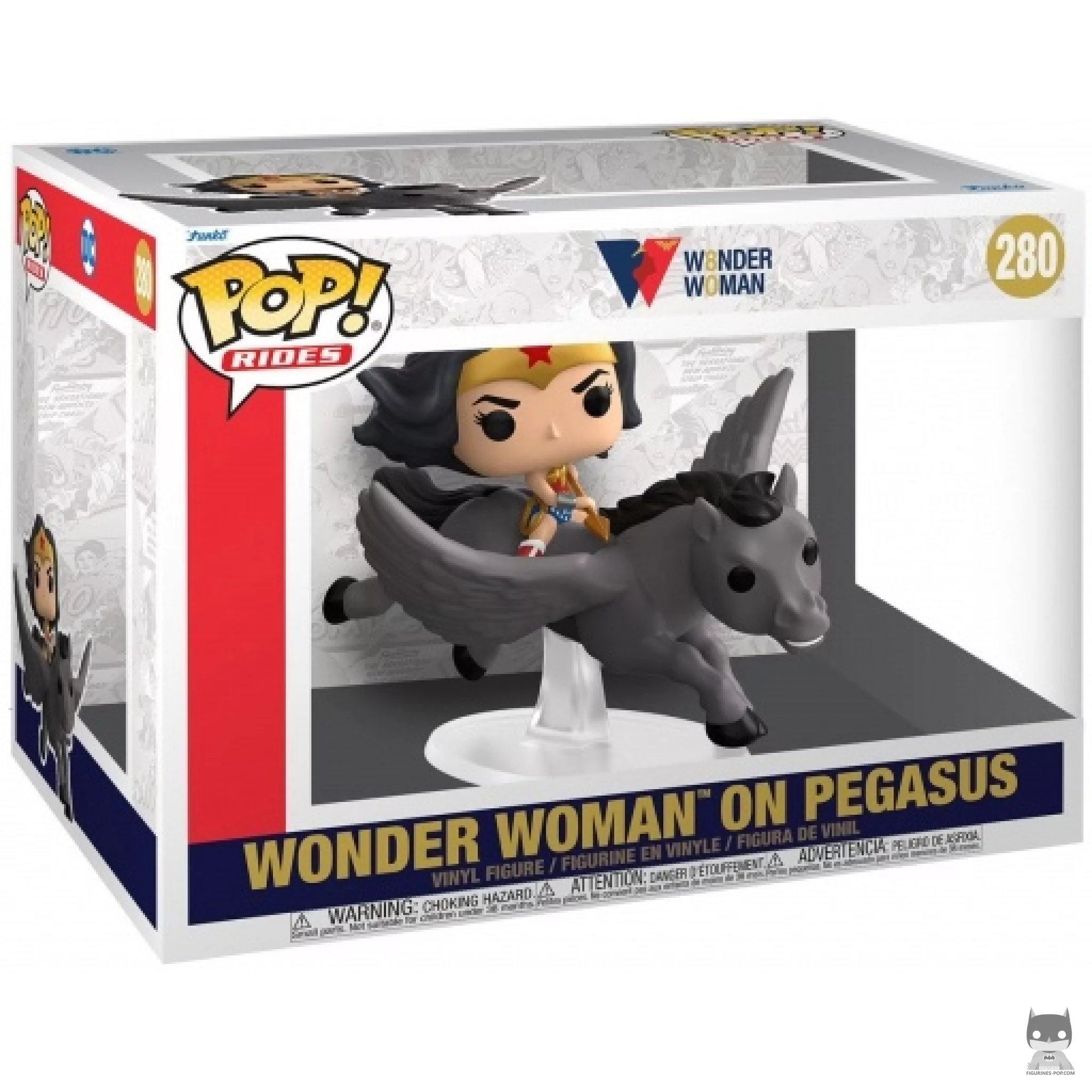 Figurine Funko POP Wonder Woman sur Pegase avec boîte