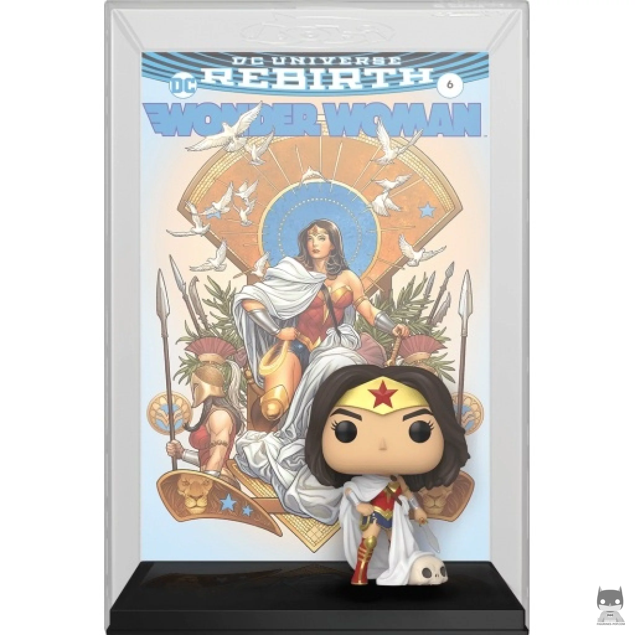 Figurine Funko POP Wonder Woman Rebirth on Throne (Wonder Woman 80ème anniversaire)