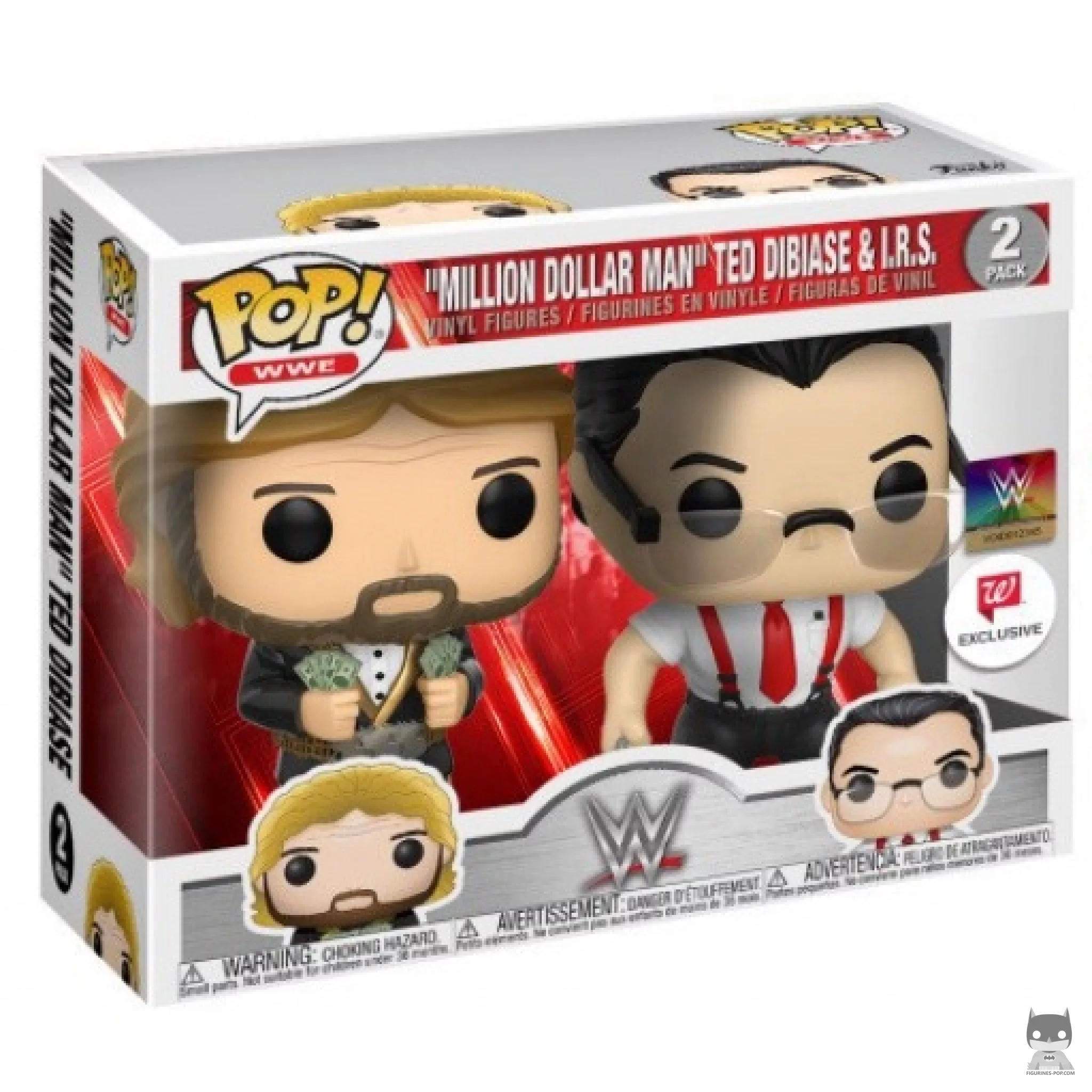 Figurine Funko POP "Million Dollar Man" Ted Dibiase & I.R.S. avec boîte