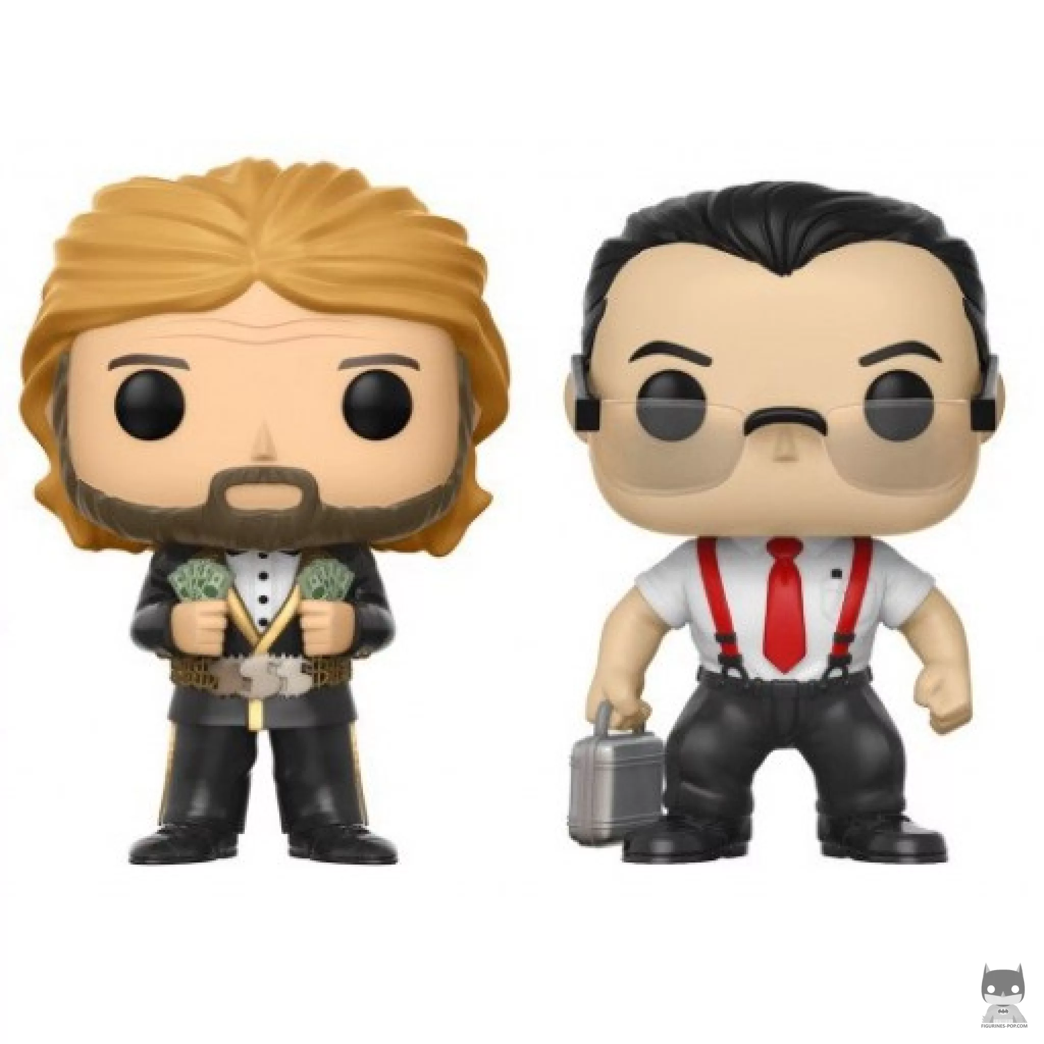 Figurine Funko POP "Million Dollar Man" Ted Dibiase & I.R.S. (WWE)