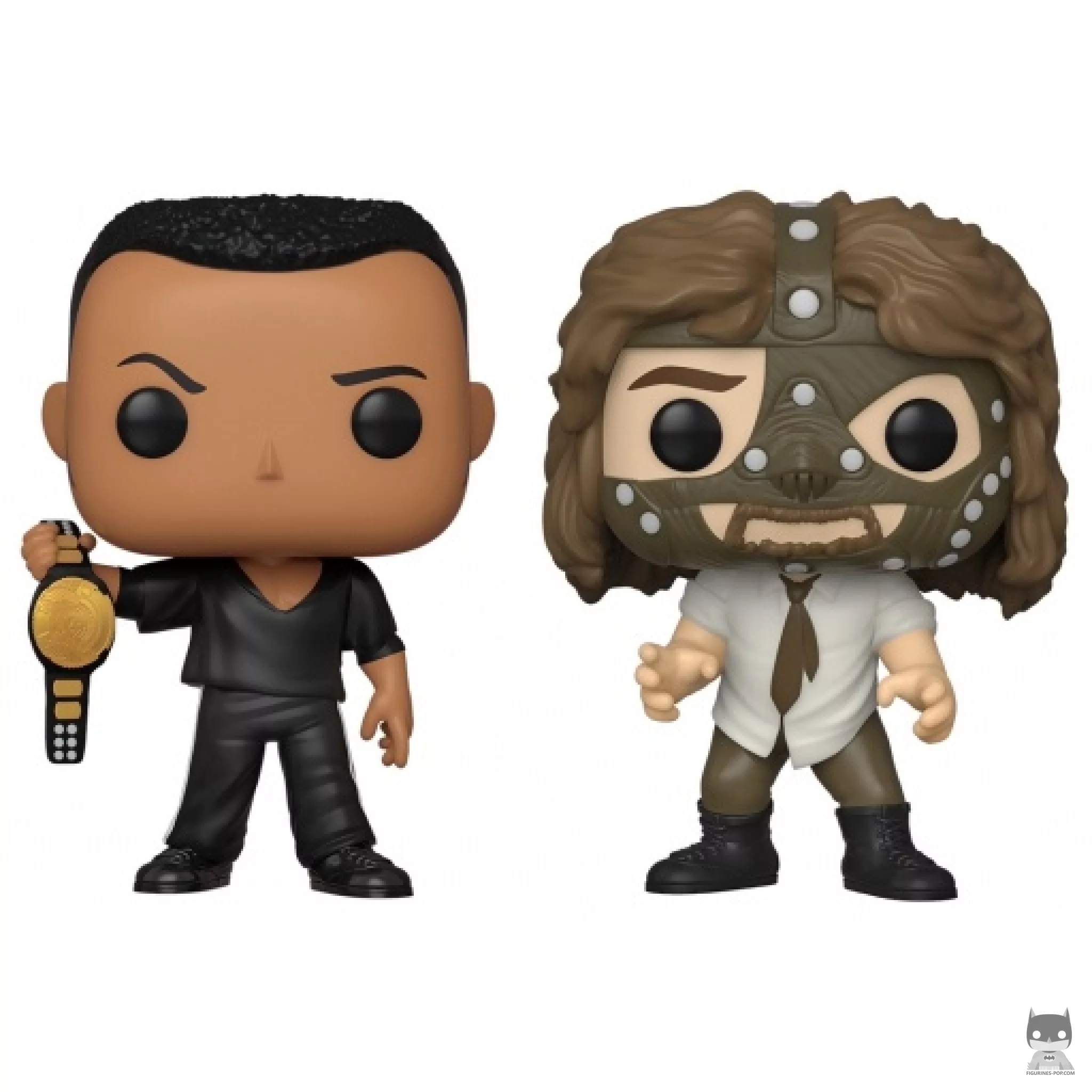 Figurine Funko POP The Rock vs. Mankind (Metallic) (WWE)