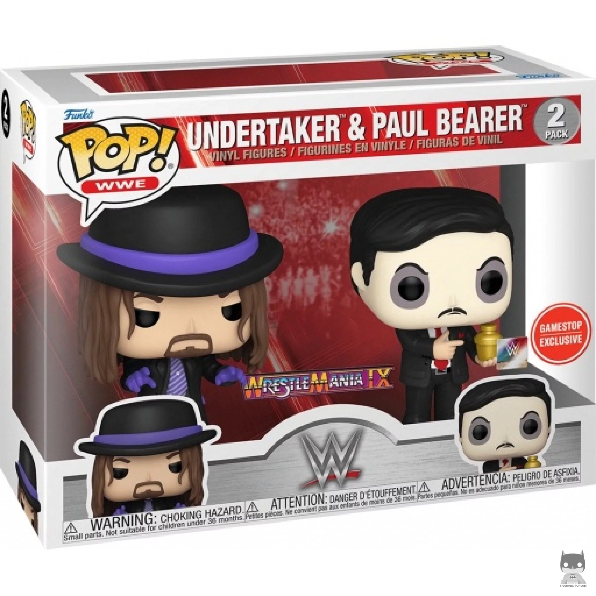 Figurine Funko POP Undertaker & Paul Bearer avec boîte