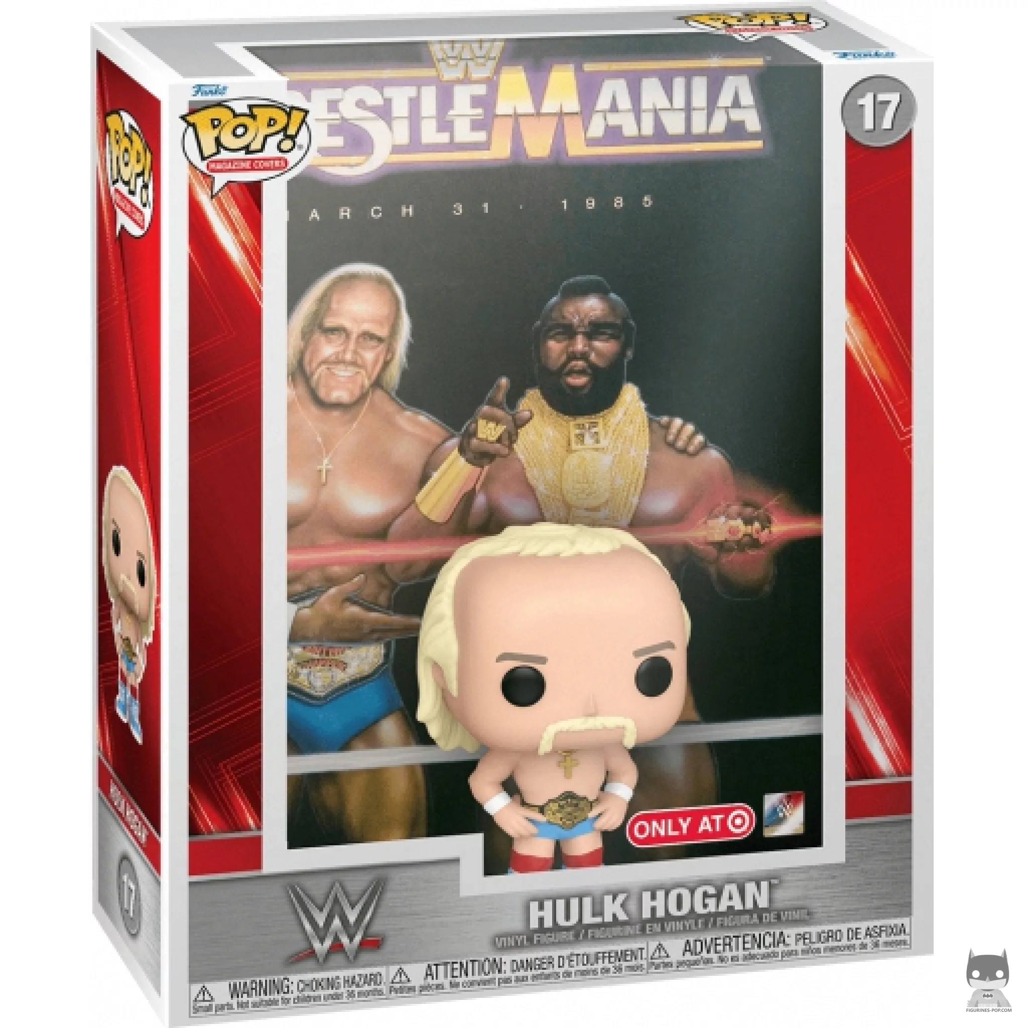Figurine Funko POP WrestleMania : Hulk Hogan avec boîte