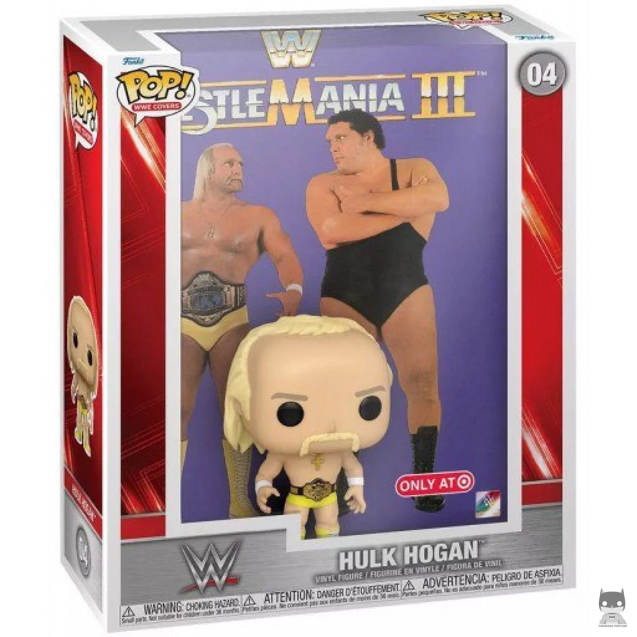 Figurine Funko POP WrestleMania : Hulk Hogan avec boîte
