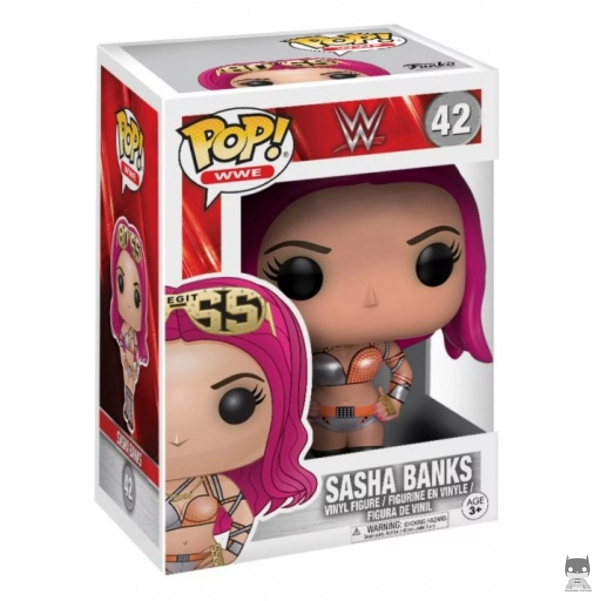 Figurine Funko POP Sasha Banks avec boîte