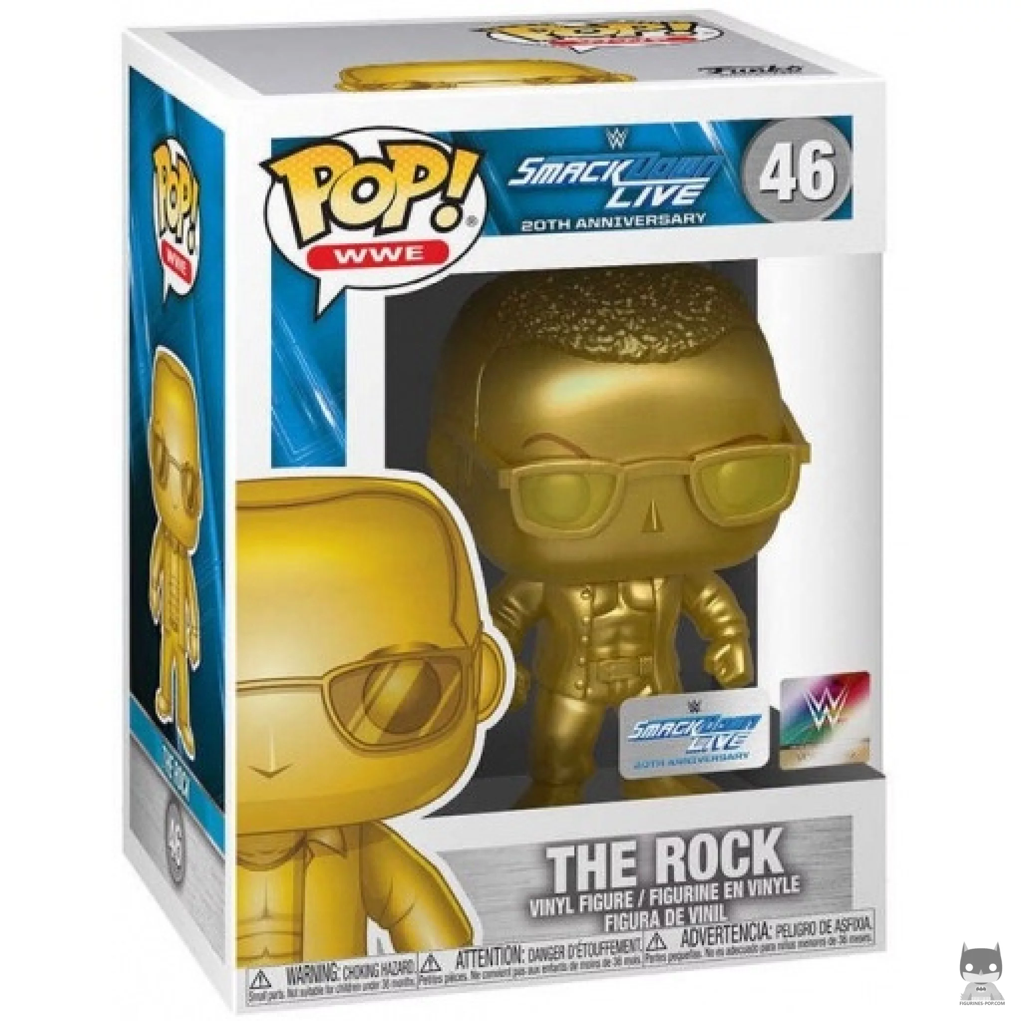 Figurine Funko POP The Rock (Or) avec boîte