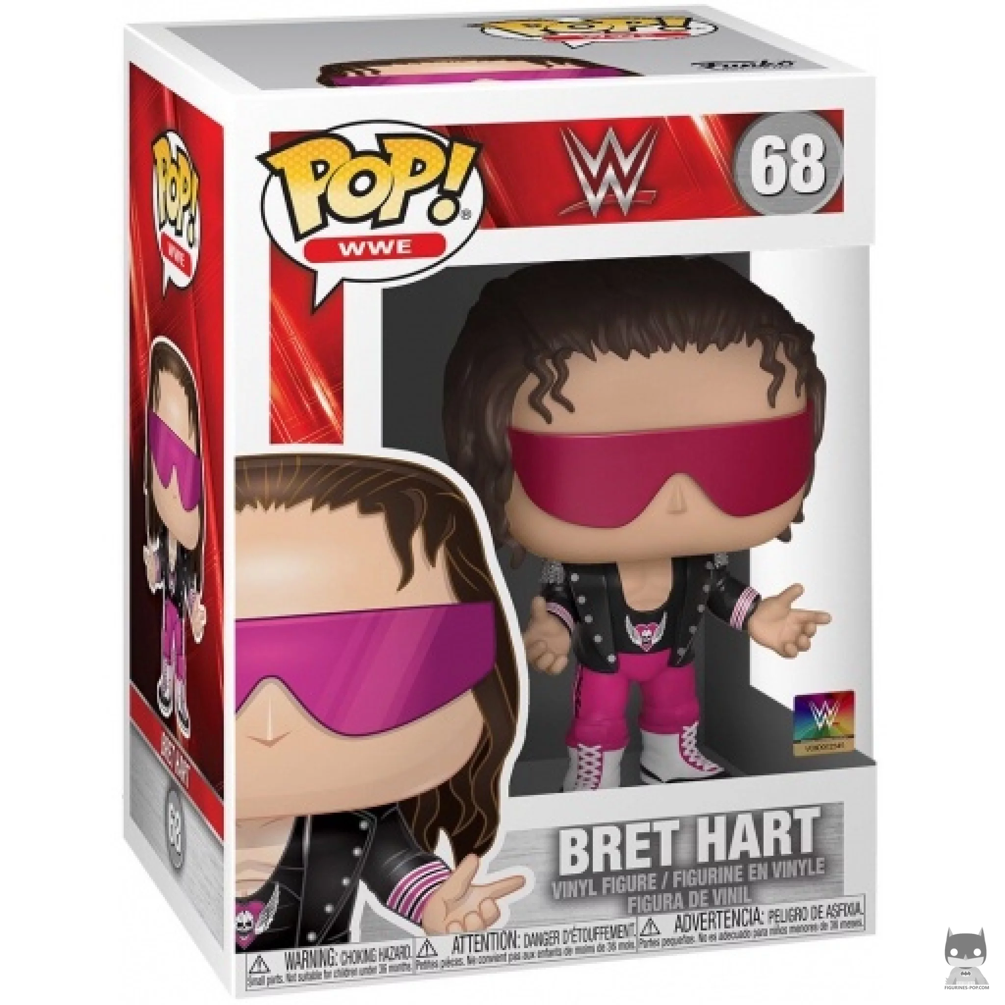 Figurine Funko POP Bret Hart avec boîte