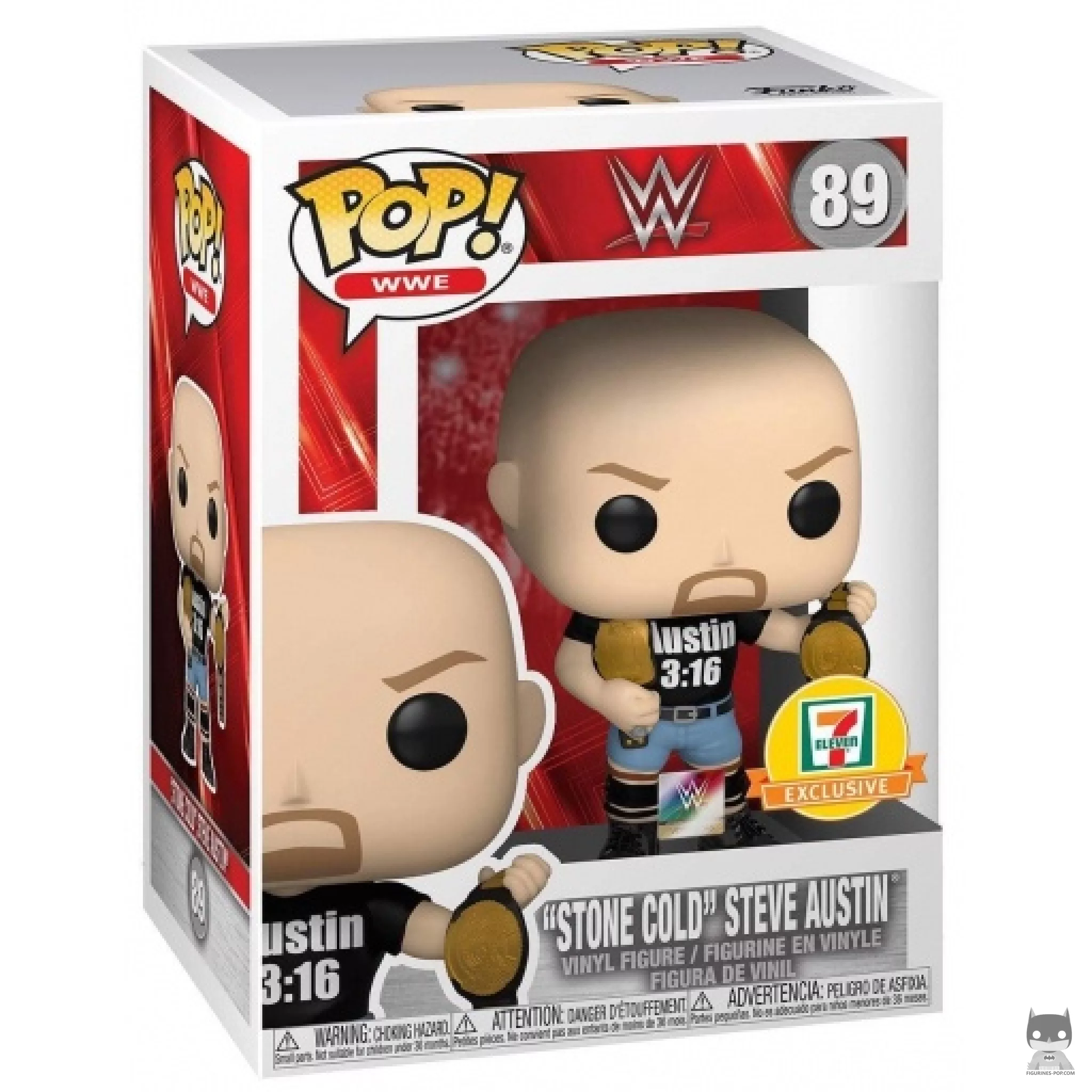 Figurine Funko POP Stone Cold (Metallic) avec boîte