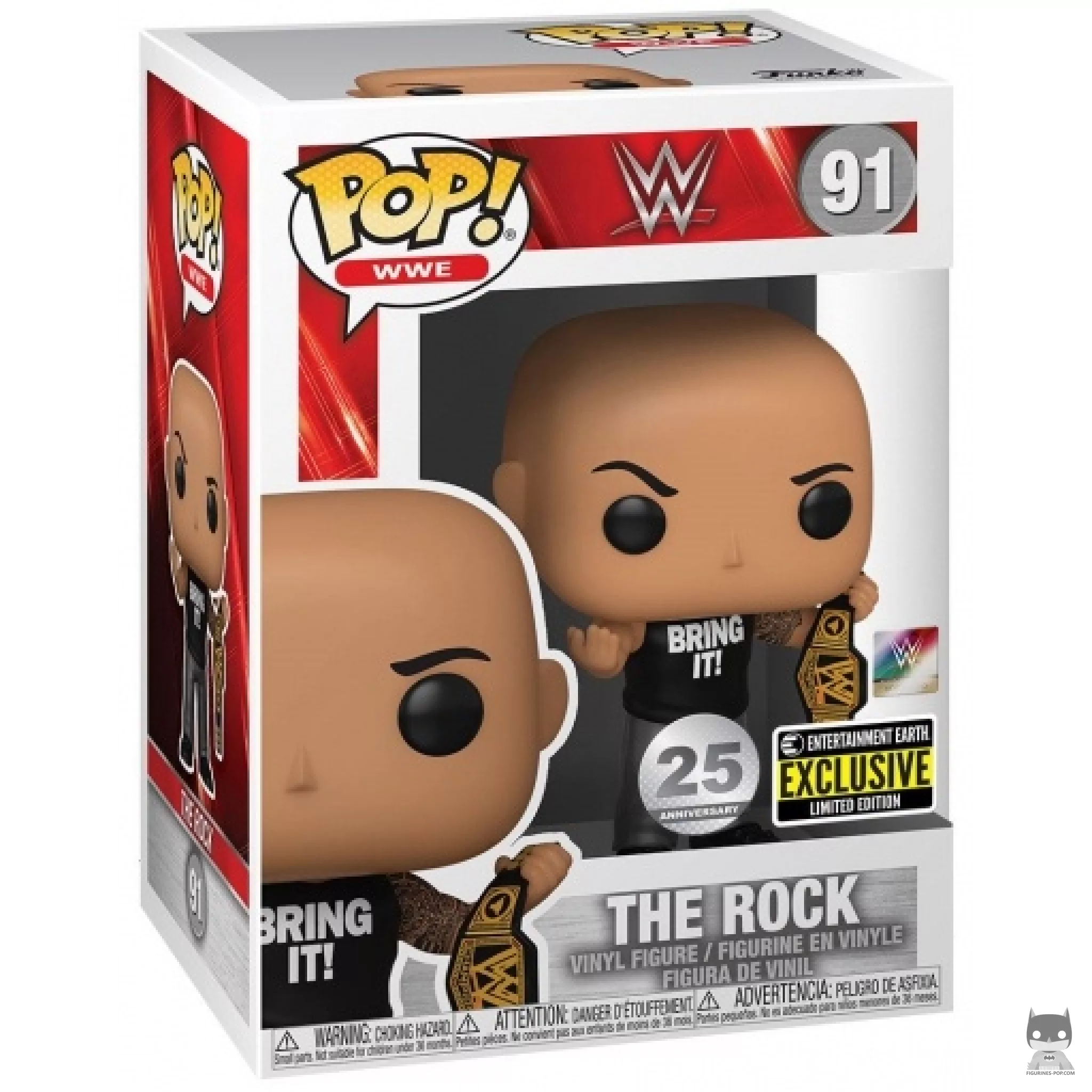 Figurine Funko POP The Rock avec Ceinture avec boîte