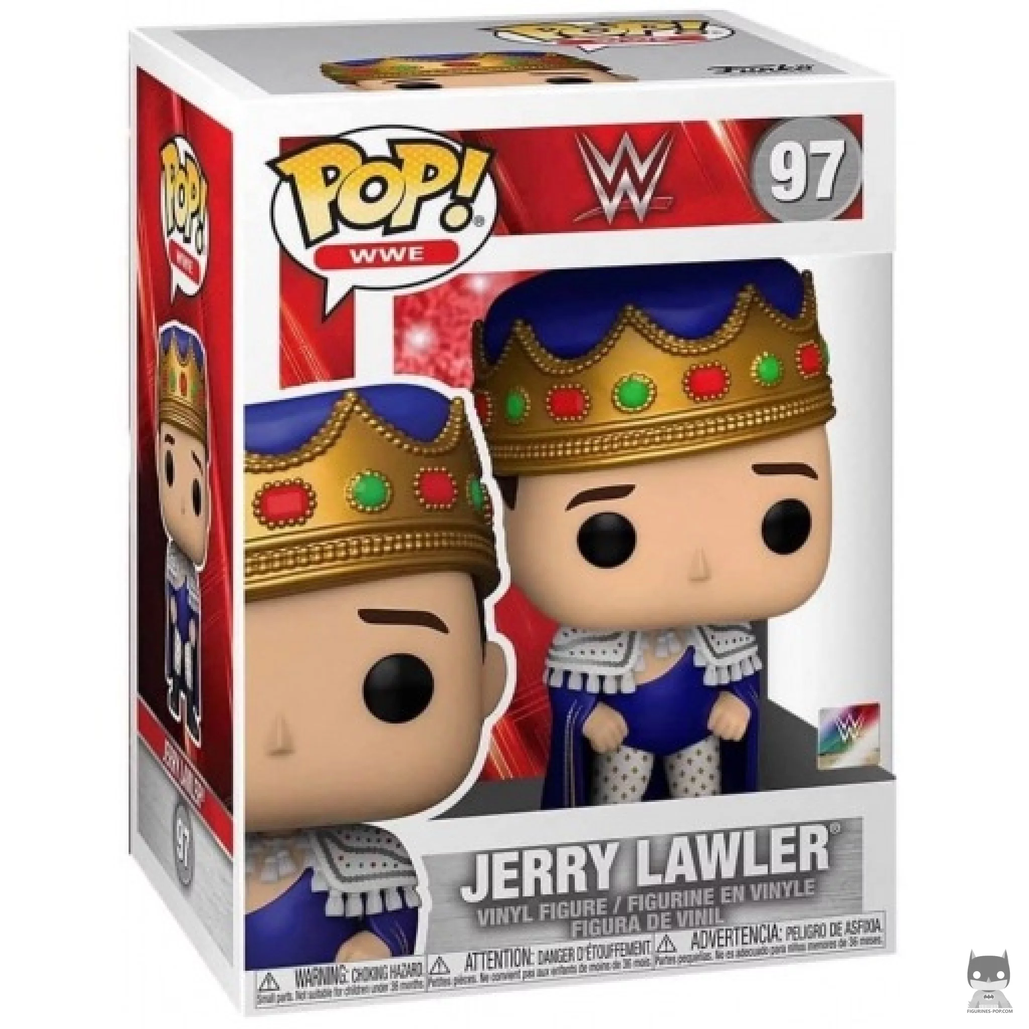 Figurine Funko POP Jerry Lawler (Metallic) avec boîte