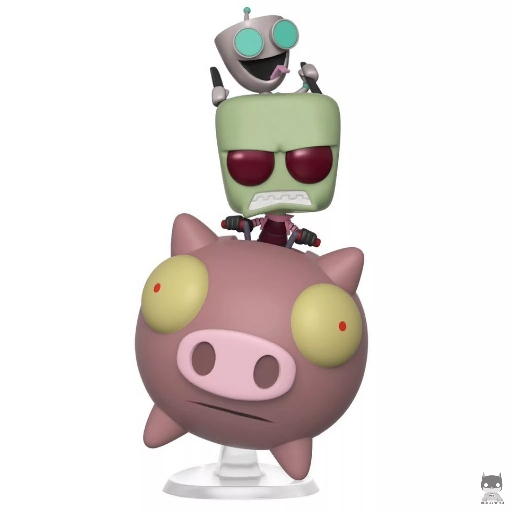Figurine Funko POP Zim & GIR sur le Cochon (Zim l'envahisseur)