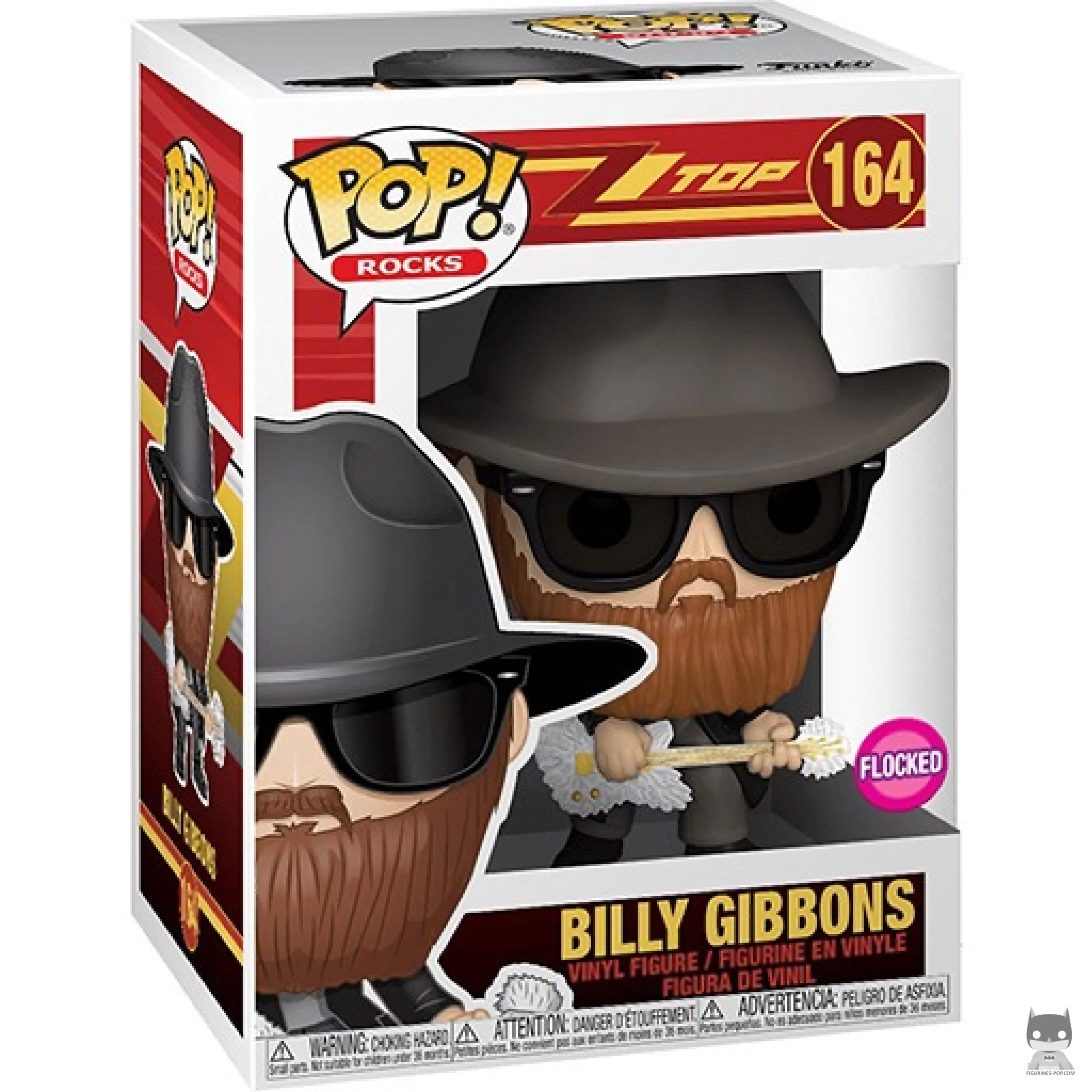 Figurine Funko POP Billy Gibbons (Flocked) avec boîte