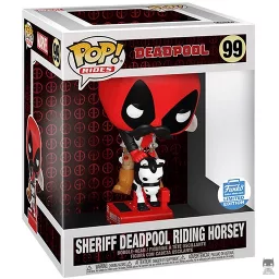 Sheriff Deadpool chevauchant un poney