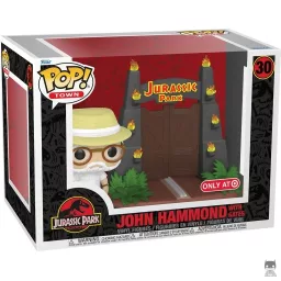 John Hammond devant portes Jurassic Park
