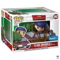 Clark Griswold avec Sapin sur Voiture