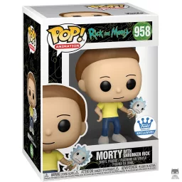 Morty avec Rick rétréci