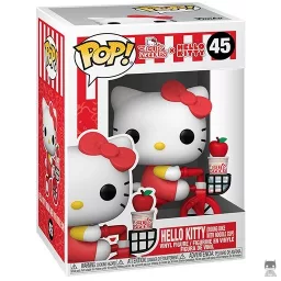Hello Kitty sur son vélo avec Nouilles