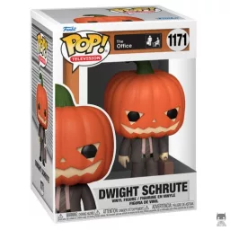 Dwight avec tête de citrouille