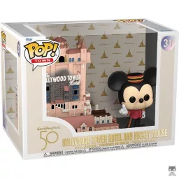 Mickey devant l'Hôtel The Hollywood Tower