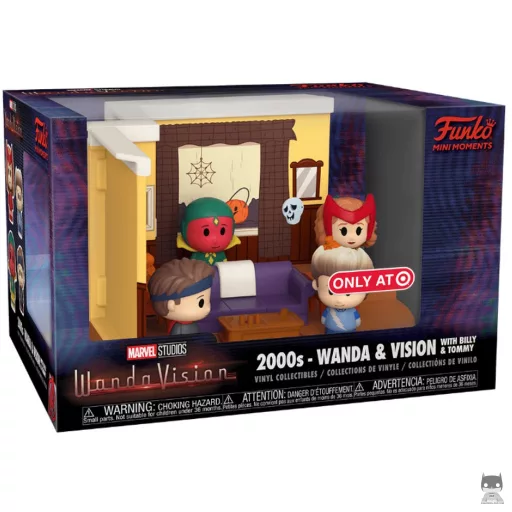 Figurine Funko POP Années 2000 - Wanda & Vision avec Billy & Tommy (WandaVision)