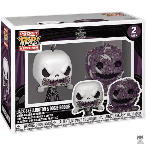 Figurine Funko POP Jack Skellington et Oogie Boogie (L'Etrange Noël de M. Jack)