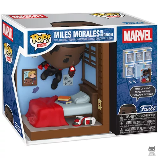 Figurine Funko POP Miles Morales dans sa chambre (Marvel Comics)
