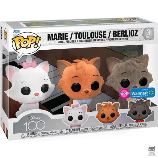 Figurine Funko POP Marie, Toulouse & Berlioz (Flocked) (Pop! Vinyl)