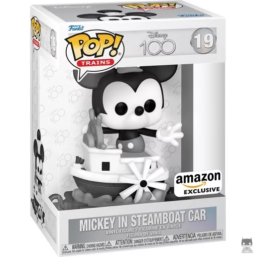Figurine Funko POP Mickey sur Chariot Bateau à Vapeur (Exclusive)