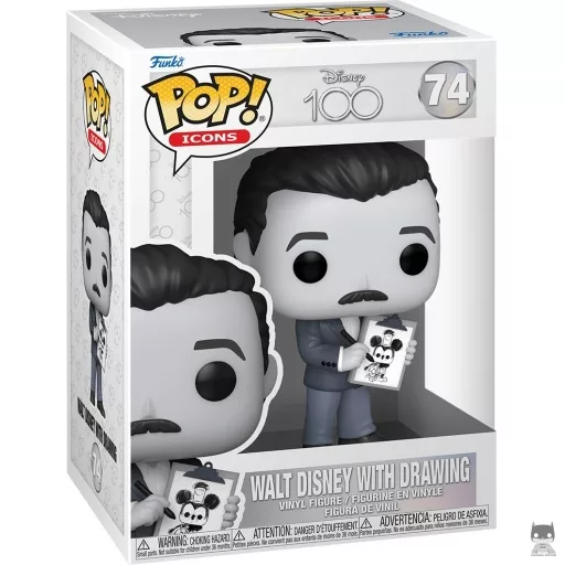 Figurine Funko POP Walt Disney avec Dessin (Black & White)