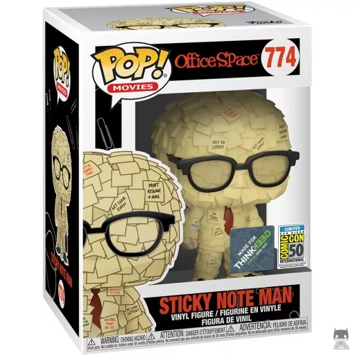 Figurine Funko POP Homme Post-It (35 heures, c'est déjà trop)