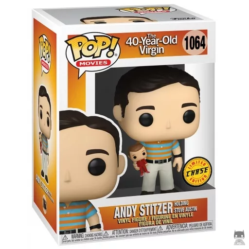 Figurine Funko POP Andy tenant l'Oscar (Chase) (40 ans, toujours puceau)