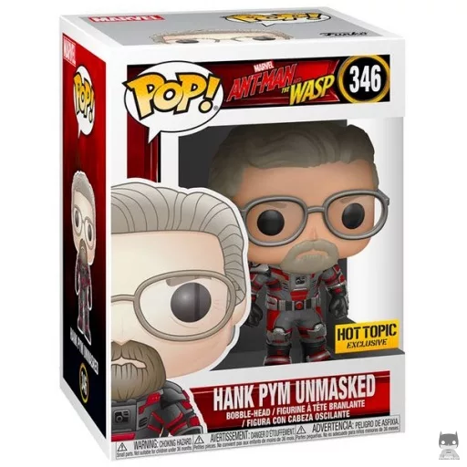 Figurine Funko POP Hank Pym (sans masque) (Ant-Man et la Guêpe)