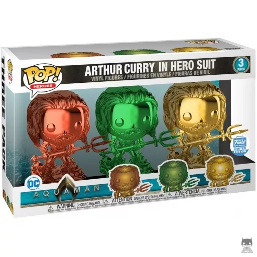 Figurine Funko POP Arthur Curry in Hero Suit (Orange, Green & Gold Chrome) (Aquaman)