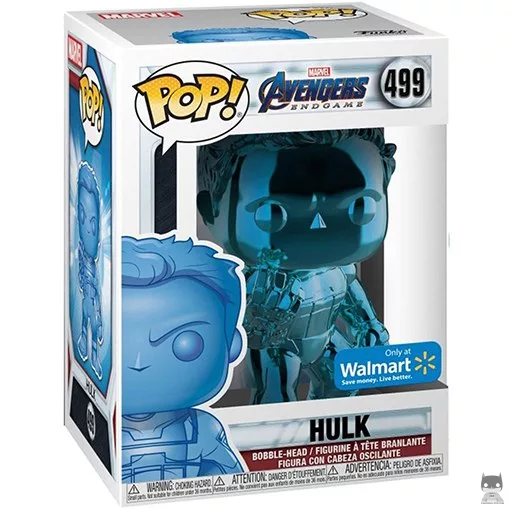 Figurine Funko POP Hulk (Bleu & Chrome) (Avengers : Endgame)