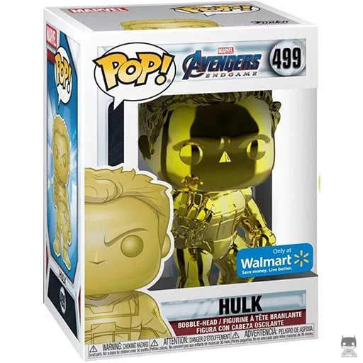 Figurine Funko POP Hulk (Jaune & Chrome) (Avengers : Endgame)